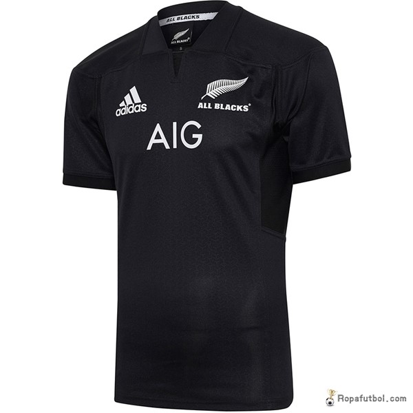 Camiseta Rugby All Blacks Replica Primera Ropa 2016/17 Negro